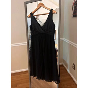 Jones New York Sateen Fit and Flare Cocktail Dress Size 8 Blue